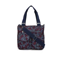 BAOMI Blue & Red Printed Structured Shoulder Bag-picture-26