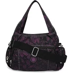 baomi Crinkle Range Black & Purple Soft One Size Handbag-picture-27
