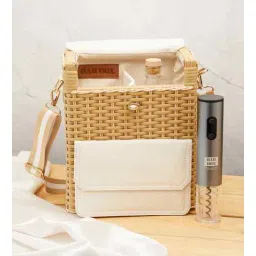 bar box Corsica Insulated Wine Basket with Wine Accessories | Picnic Basket | Corkscrew Opener | Bar Sets-picture-11