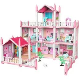 barbie Doll House Princess House Toy With Doll Furniture,Best Gift FOR Kids 3Year+-picture-25