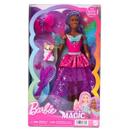 Barbie Doll with 2 Fantasy Pets & Dress Pink & Purple - Height 29 cm-picture-19