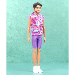 Barbie Fashionistas Ken Doll With Behind The Ear Hearing Aids Pink - Height 30 cm-picture-10