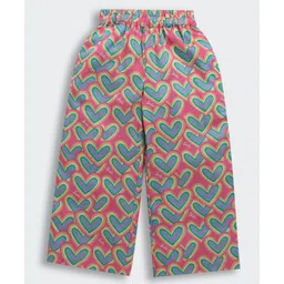 Barbie by Tiny Girl Hearts Printed Palazzo Pant - Pink-picture-13