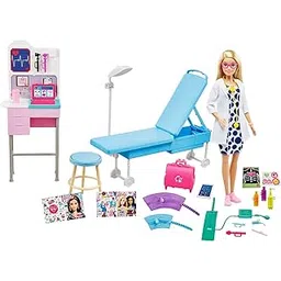 ​Barbie Medical Doctor Playset with Blonde Barbie Doctor Doll (12-in/30.40-cm), 20+ Medical Accessories: Exam Station & Table, Doctor Bag, Medical Tools & More, Great Gift for Ages 3 Years Old & Up-picture-28