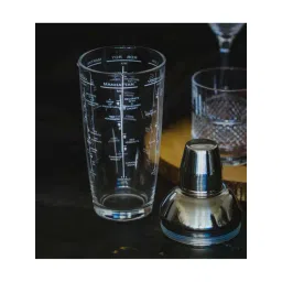 BarCraft Transparent & Silver Glass Cocktail Shaker (0.7 L)-picture-13