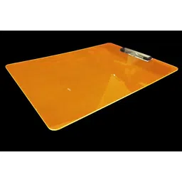 barcrock Transparent Fluorescent Glowing Exam Pad Paper Clipboard Orange Color-picture-30