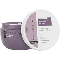 Bare Anatomy Anti Frizz Hair Mask | Frizz Control Upto 24 hours | Powered By Hyaluronic Acid & Fatty Acids | For Deep Conditioned & Frizz Free Hair | Sulphate & Paraben Free | Women & Men | 250g-picture-48