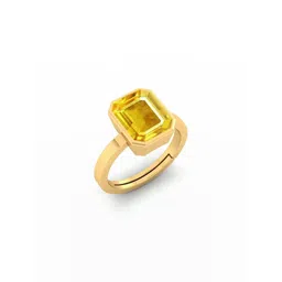Barmunda Gems Brass Gold Toned Finger Ring with Stone-picture-15