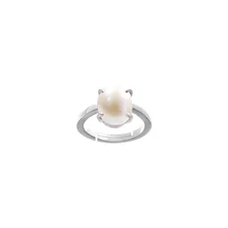 Barmunda gems Men Cream Pearls & Silver-Plated Finger Ring-picture-44