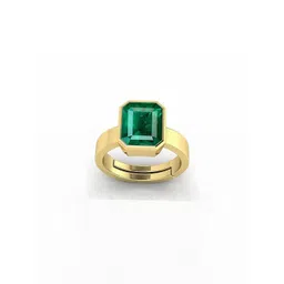 Barmunda gems Men Green Gold-Plated Artificial Stones Brass Ethnic Finger Ring-picture-14