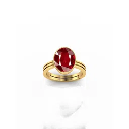 Barmunda gems Red Brass Gold-Plated Ring-picture-19
