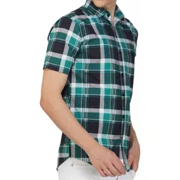 BASE 41 Men Standard Checked Casual Shirt-picture-13