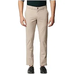 basic BASICS Tapered Fit Ancient Beige Stretch Trousers-picture-23