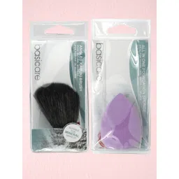 Basicare Set Of 2 Beauty Blender With Angled Kabuki Brush-picture-39
