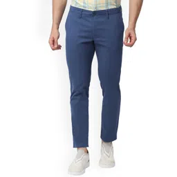 Basics Ensign Men Tapered Fit Mid-Rise Cotton Stretch Chinos Trousers-picture-23