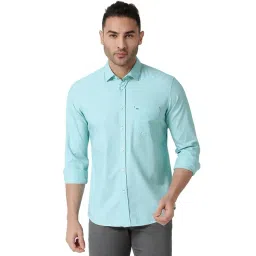 Basics Green Slim Fit Shirt-picture-26