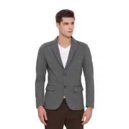 Basics Grey Comfort Fit Blazer-picture-36