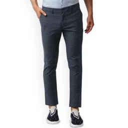 Basics Men Checked Comfort Trousers-picture-14