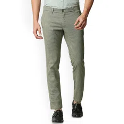 Basics Men Checked Comfort Trousers-picture-40