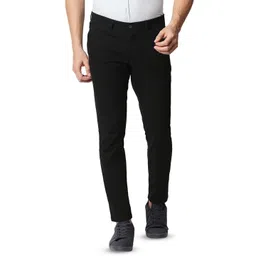 Basics Men Cotton Mid-rise Tapered Fit Chinos Trousers-picture-26