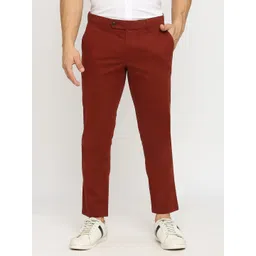 Basics Men Cotton Tapered Fit Regular Trousers-picture-14