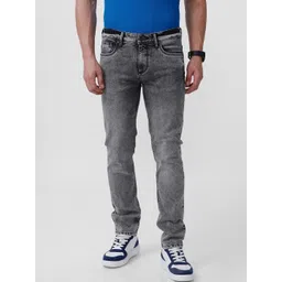 Basics Men Jean Slim Fit Mid-Rise Light Fade Jeans-picture-19