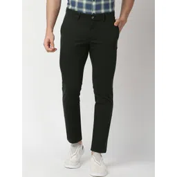 Basics Men Mid Rise Tapered Fit Cotton Chinos Trousers-picture-17