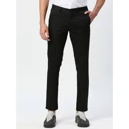 Basics Men Mid Rise Tapered Fit Cotton Chinos Trousers-picture-31