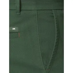 Basics Men Tapered Fit Chinos Mid-Rise Cotton Casual Trousers image 5