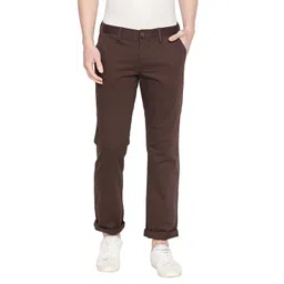 Basics Men Tapered Fit Cotton Chinos Trousers-picture-23