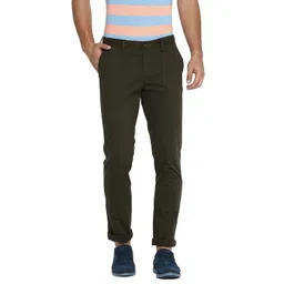 Basics Men Tapered Fit Cotton Chinos Trousers-picture-25