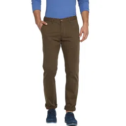 Basics Men Tapered Fit Cotton Mid-Rise Trousers-picture-35