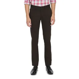 Basics Men Tapered Fit Cotton Trousers-picture-17