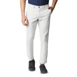 Basics Men Tapered Fit Mid-Rise Cotton Casual Denim Chinos Trouser-picture-14