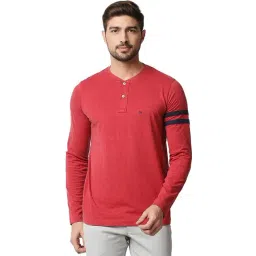 Basics Scooter Cotton Muscle Fit Texture Henley T-Shirt-picture-14