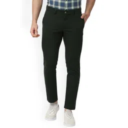 Basics Spruce Skinny Fit Mid-Rise Cotton Stretch Regular Trousers-picture-10