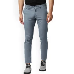 Basics Windward Men Tapered Fit Mid-Rise Cotton Stretch Chinos Trousers-picture-24
