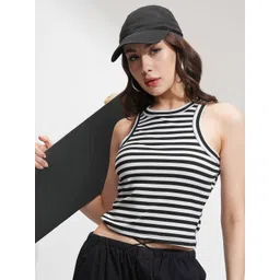 Basics By Tokyo Talkies Striped Top-picture-38