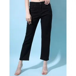 basics by tokyo talkies Tokyo Talkies Women Cotton Boyfriend Fit High Rise stretchable Jeans-picture-13