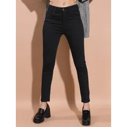 basics by tokyo talkies Tokyo Talkies Women Mid-Rise Slim Fit Clean Look Stretchable Jeans-picture-11