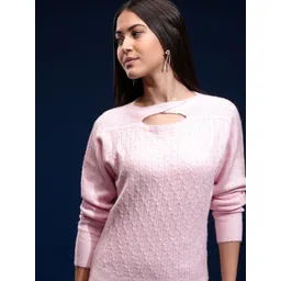 Basics By Tokyo Talkies Women Ribbed Pullover-picture-40
