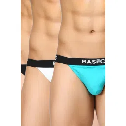 BASIICS by La Intimo Blue & Black Solid Briefs (Pack of 3)-picture-39