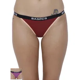 BASIICS by La Intimo Multicolor Cotton Bikini Panty( Pack Of 2 )-picture-25