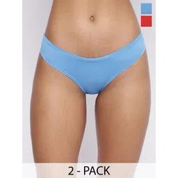 BASIICS by La Intimo Pack Of 2 Semi-Seamless Low-Rise Bikini Briefs BCPSS020B013-picture-21