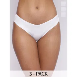 BASIICS by La Intimo Pack Of 3 Semi-Seamless Low-Rise Bikini Briefs BCPSS020C555-picture-10