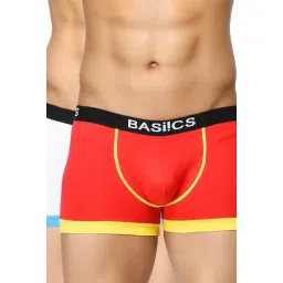 BASIICS by La Intimo Red & White Solid Trunks (Pack of 2)-picture-32