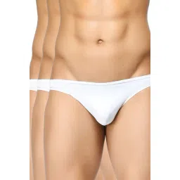 BASIICS by La Intimo White Solid Briefs (Pack of 3)-picture-10