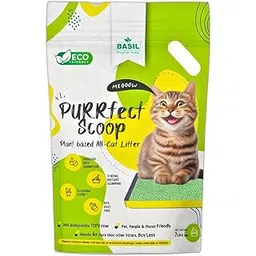 Basil Royal Yet Noble Purrfect Scoop Cat Litter 7Ltr | Plant-Based TOFU Cat Litter | 100% Natural, Biodegradable, Dust-Free | Fast Clumping, Odor Control, Flushable | Green Tea-picture-15
