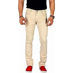 basilio Cotton Knitted Fabric Stretchable Denim Regular Fit Mid Rise Jeans Pant for Men-picture-40