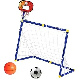 Basketball Hoop with Soccer Goal Net 2 in 1 for Backyard Indoor Outdoor red | Goals & Nets | Soccer | Team Sports-picture-22